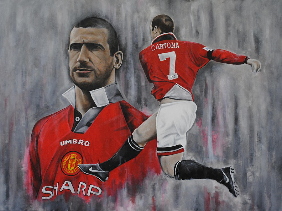 Eric Cantona  #1 Painting by David Dunne