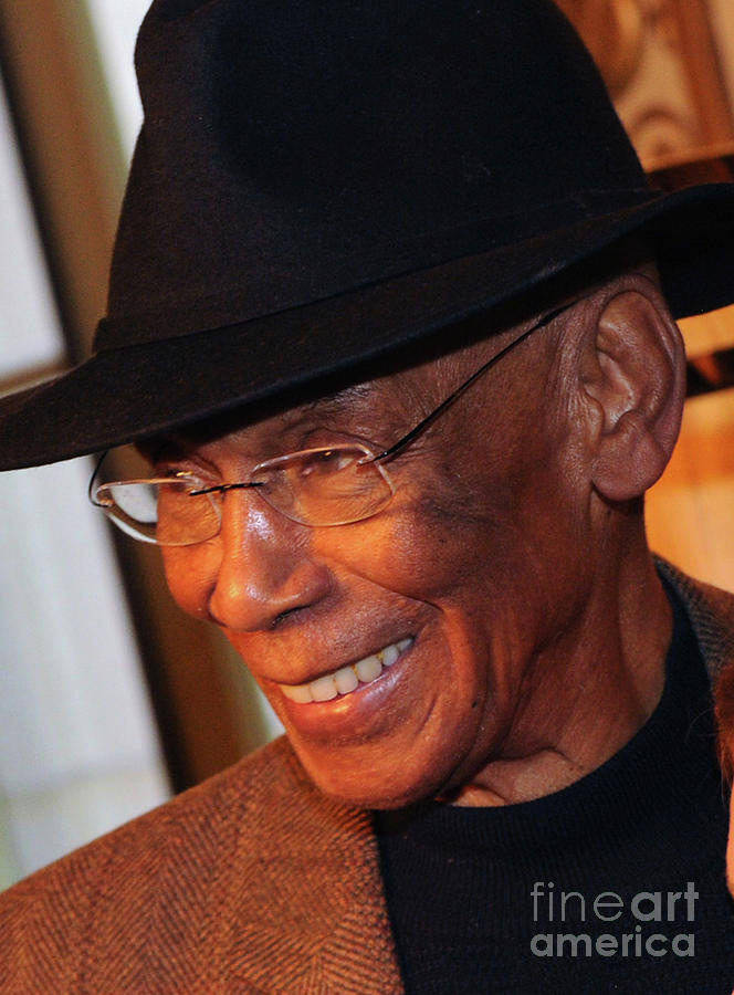 Ernie Banks Photograph by Rick Diamond Ernie Banks Photograph by Rick Diamond