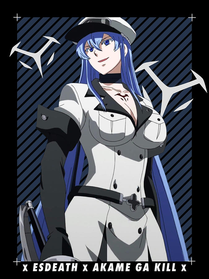 Esdeath - Akame Ga Kill Digital Art by William Stratton