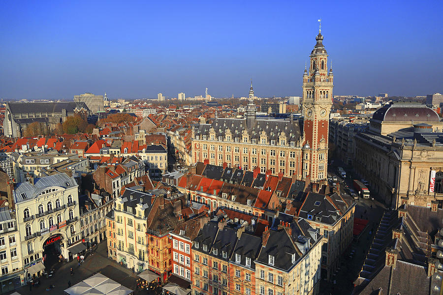 Europe, France, Hauts de France, Lille. historic center #1 Photograph by Philippe Turpin
