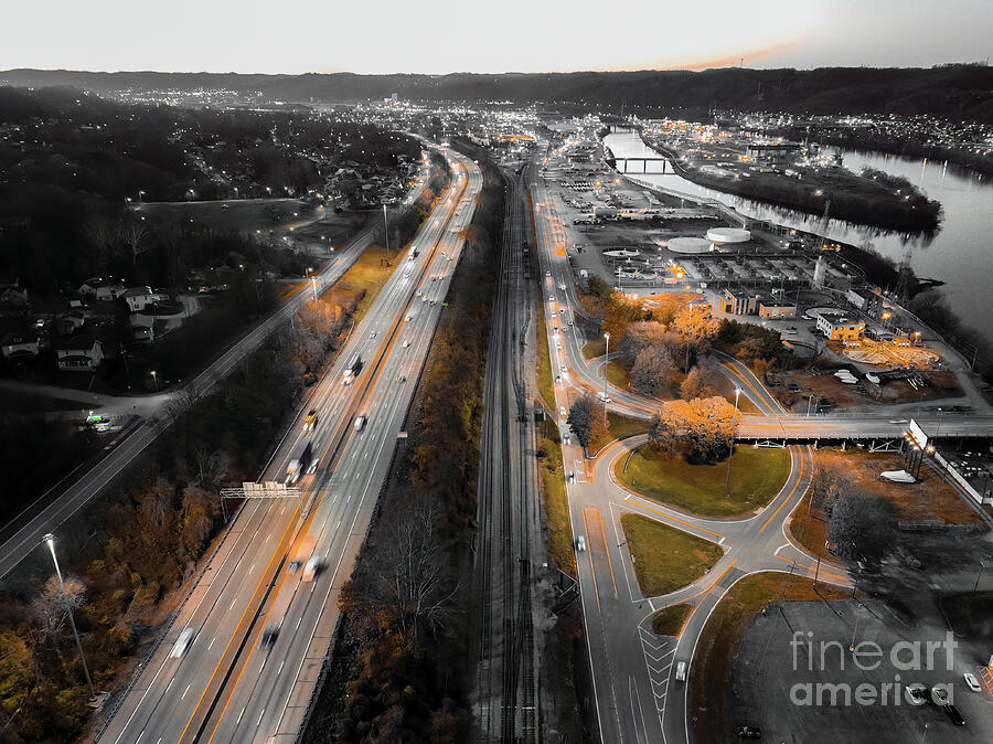 Evening Cityscape Lights #1 Photograph by UA-Visions Evening Cityscape Lights #1 Photograph by UA-Visions