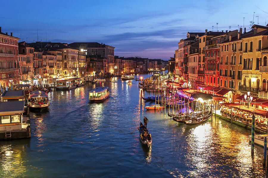 Evening in City of Venice in Italy #1 Photograph by Artur Bogacki Evening in City of Venice in Italy #1 Photograph by Artur Bogacki