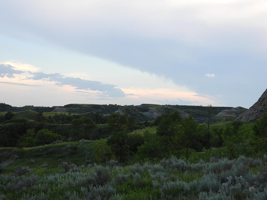 Evening Light in the Badlands #1 Photograph by Amanda R Wright