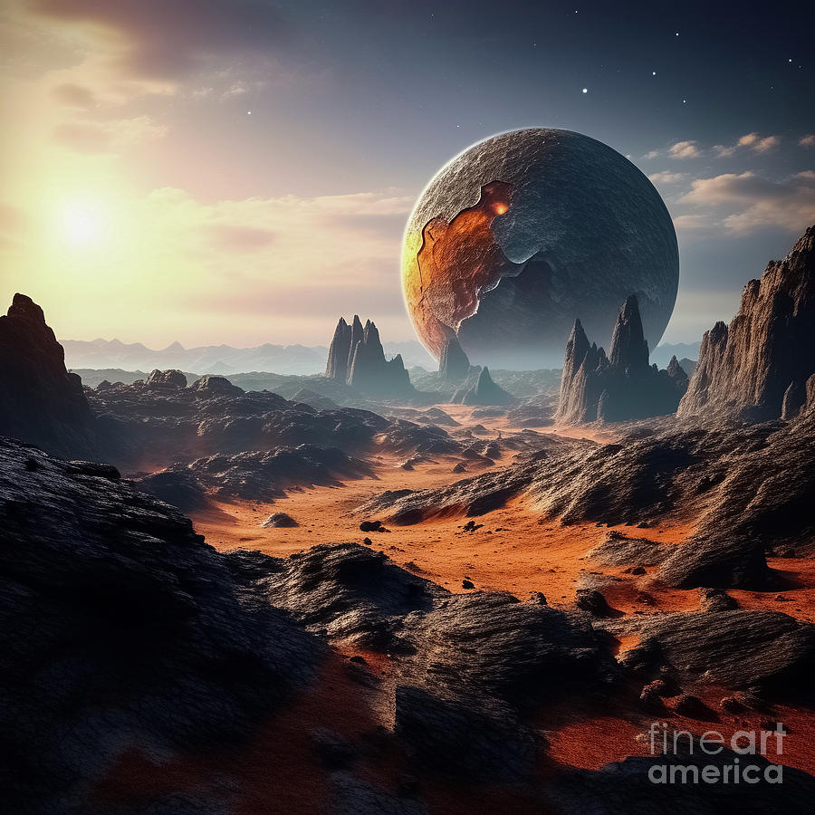 Exoplanet exploration, outer space artistic illustration. #1 Photograph by Joaquin Corbalan