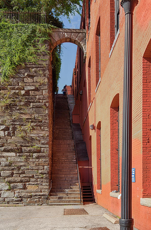 Exorcist steps in Georgetown Washington DC #1 Photograph by Steven Heap