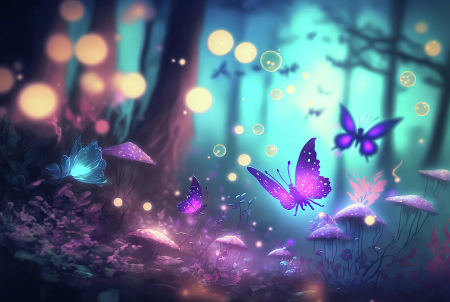 Explore the Enchanted Fairy Forest of Magical Butterflies and Mythical ...