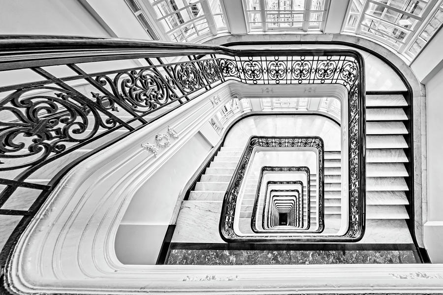 Exquisite Staircase NYC  #1 Photograph by Susan Candelario