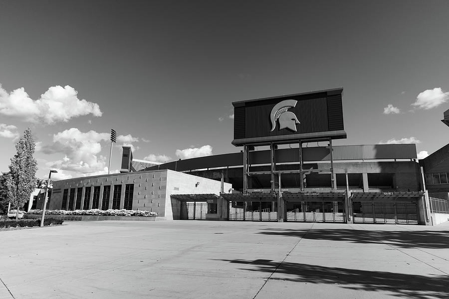 Exterior of Spartan Stadium on the campus of Michigan State University in East Lansing Michigan #1 Photograph by Eldon McGraw