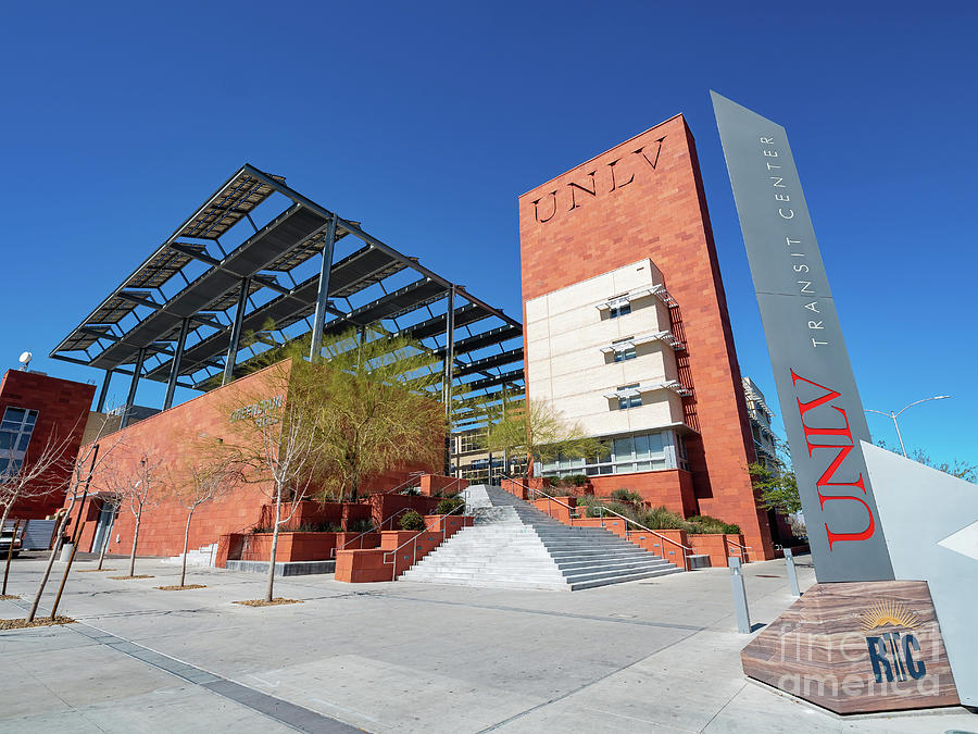 Las Vegas Photograph - Exterior view of the Greenspun Hall of UNLV #1 by Chon Kit Leong
