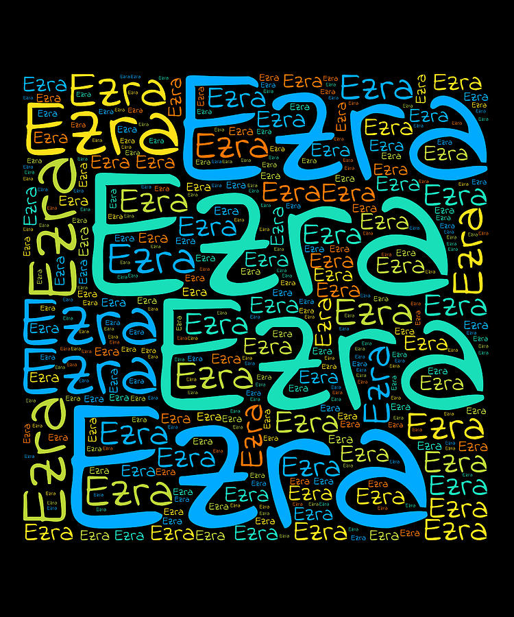 Ezra, Names Without Frontiers. Digital Art by Vidddie Publyshd - Fine ...