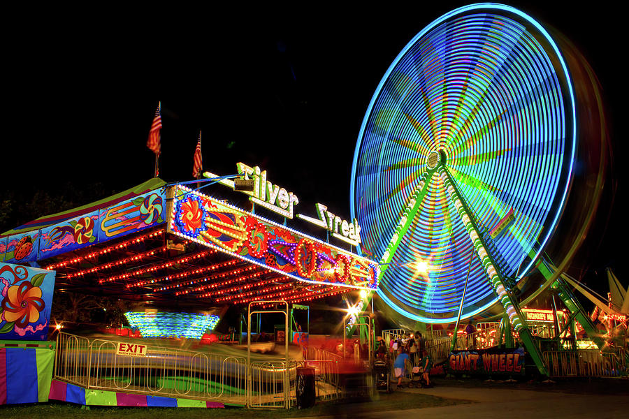 Fair Scene with Ferris Wheel Photograph by Mark Chandler Fine Art America