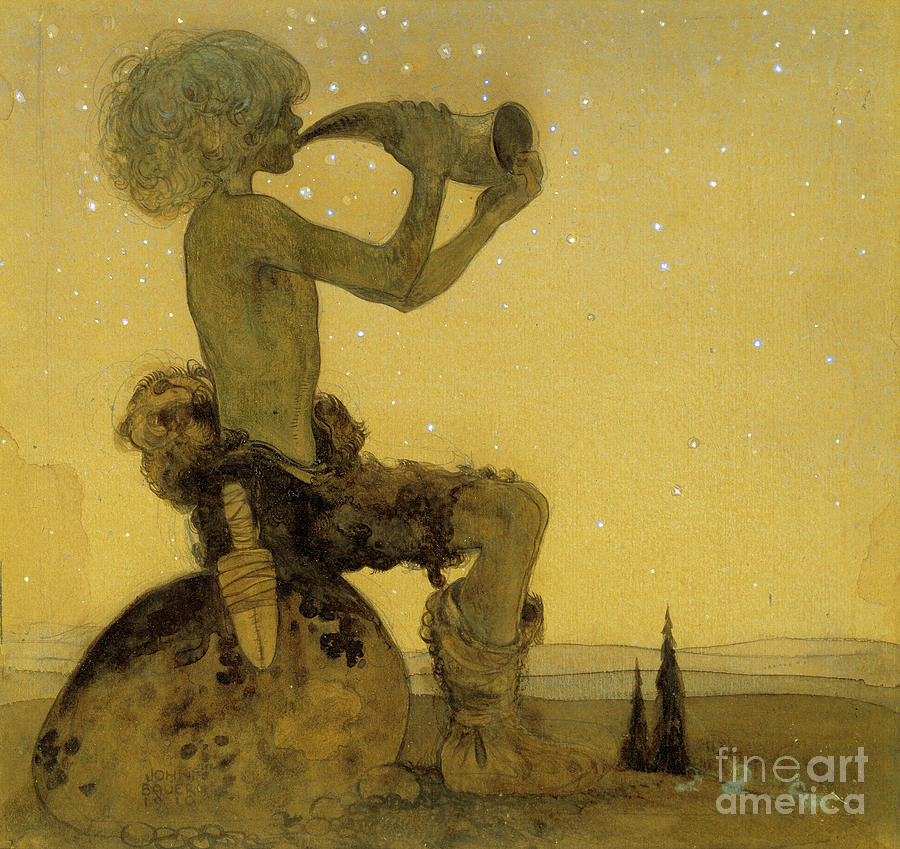 Fairy Shepherd, 1910  Painting by John Bauer