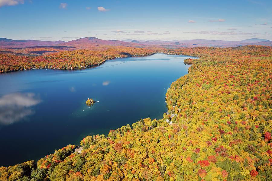 Fall At Maidstone Lake, Vermont Photograph by John Rowe
