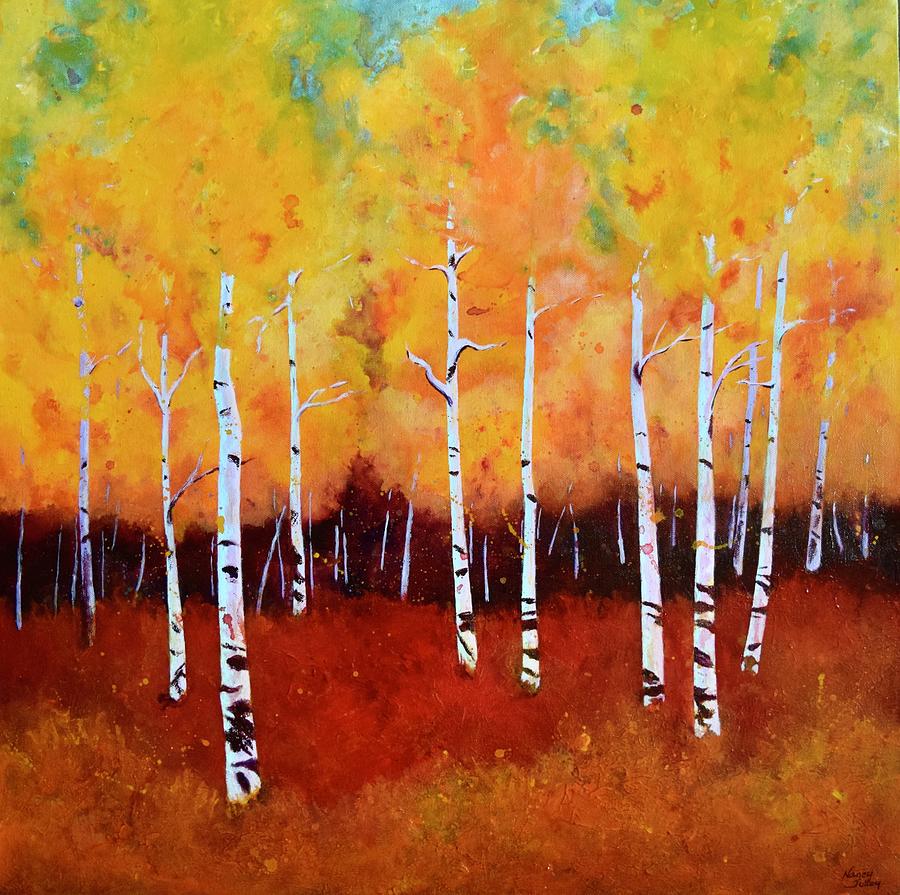 Fall Color #1 Painting by Nancy Jolley