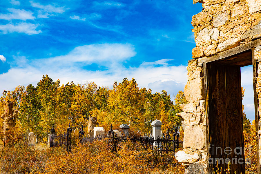 Fall Colors at the IOOF Cemetery in Central City, Colorado #2 Photograph by JD Smith