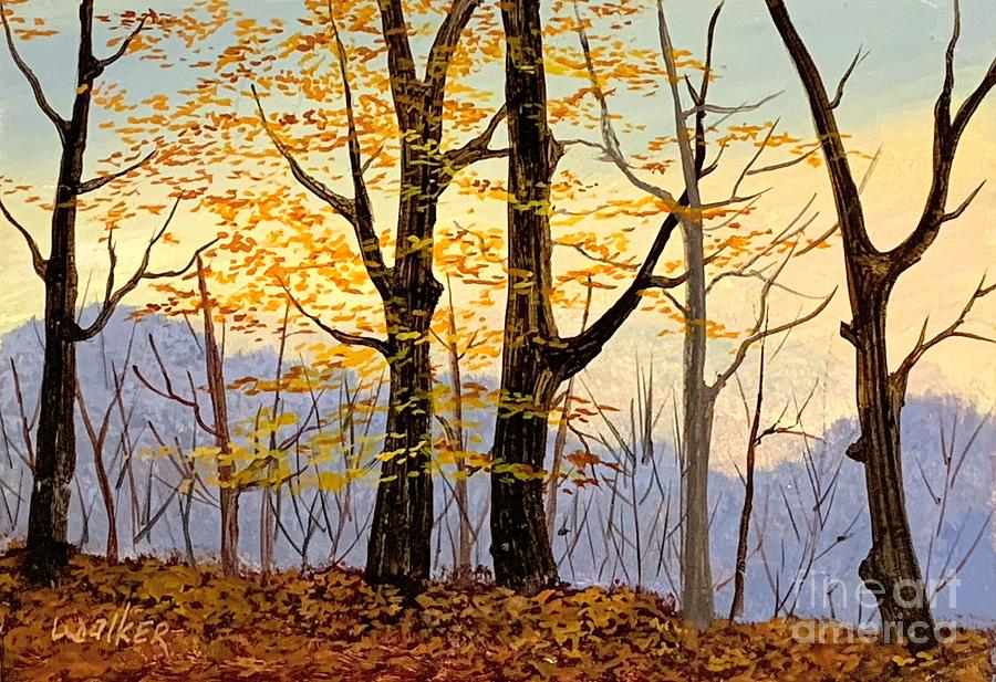 Fall in the air #2 Painting by Jerry Walker