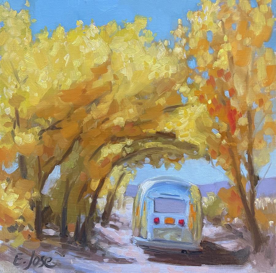 Fall Road Trip #1 Painting by Elizabeth Jose