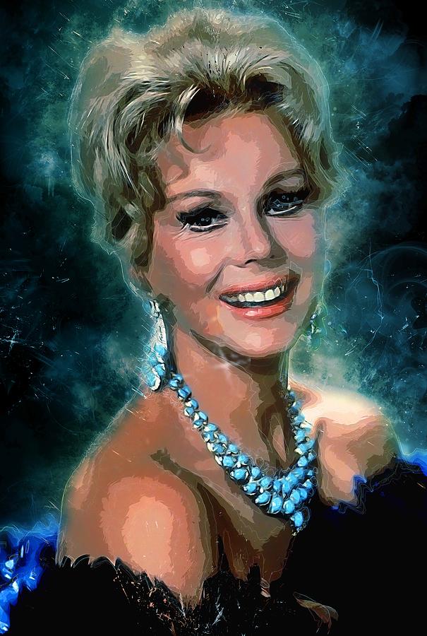 Famous Celebrity Eva Gabor creative artwork Digital Art by Jessica ...