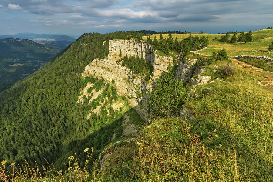 Famous cliff Creux du Van at Neuchatel, Switzerland #1 Photograph by Elenarts - Elena Duvernay photo