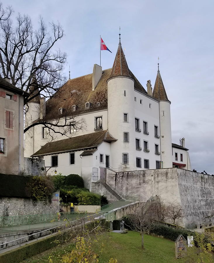 Famous medieval castle in Nyon, Switzerland #1 Photograph by Elenarts - Elena Duvernay photo