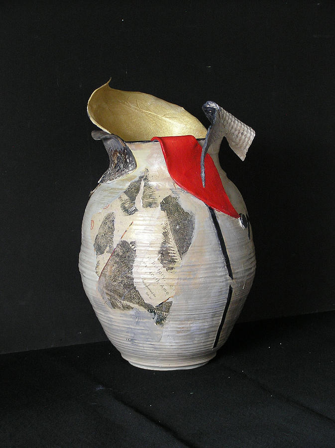 Fantasy Vase #1 Ceramic Art by Barbara Couse Wilson