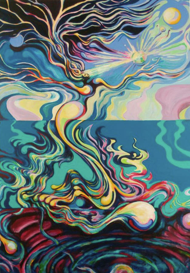 Colorful Digital Art - Feeling Good by Jennifer Liberty