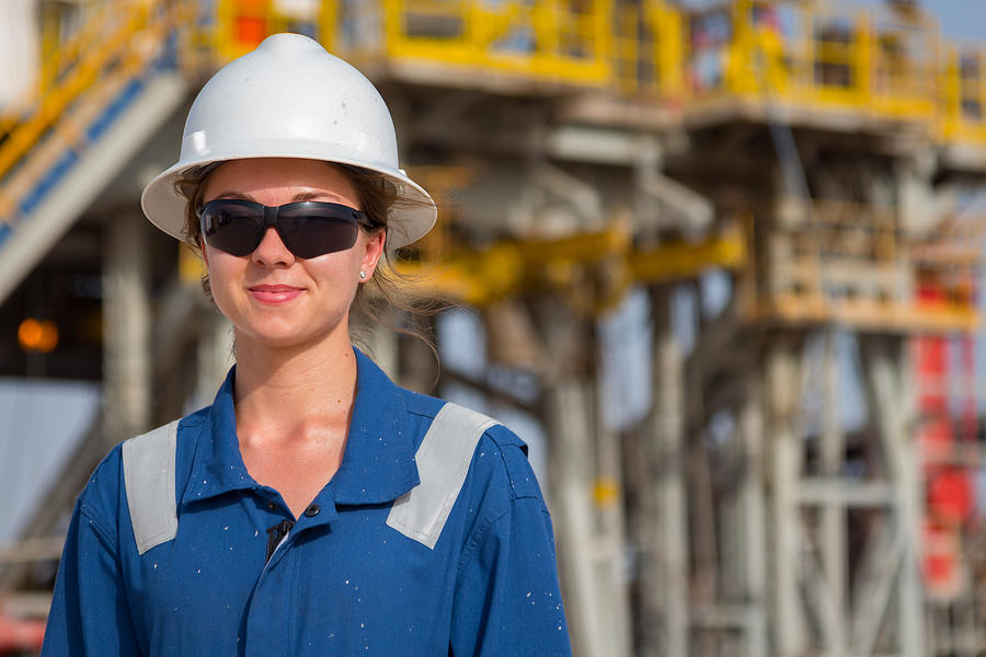 Female Oil Engineer #1 Photograph by Sasacvetkovic33