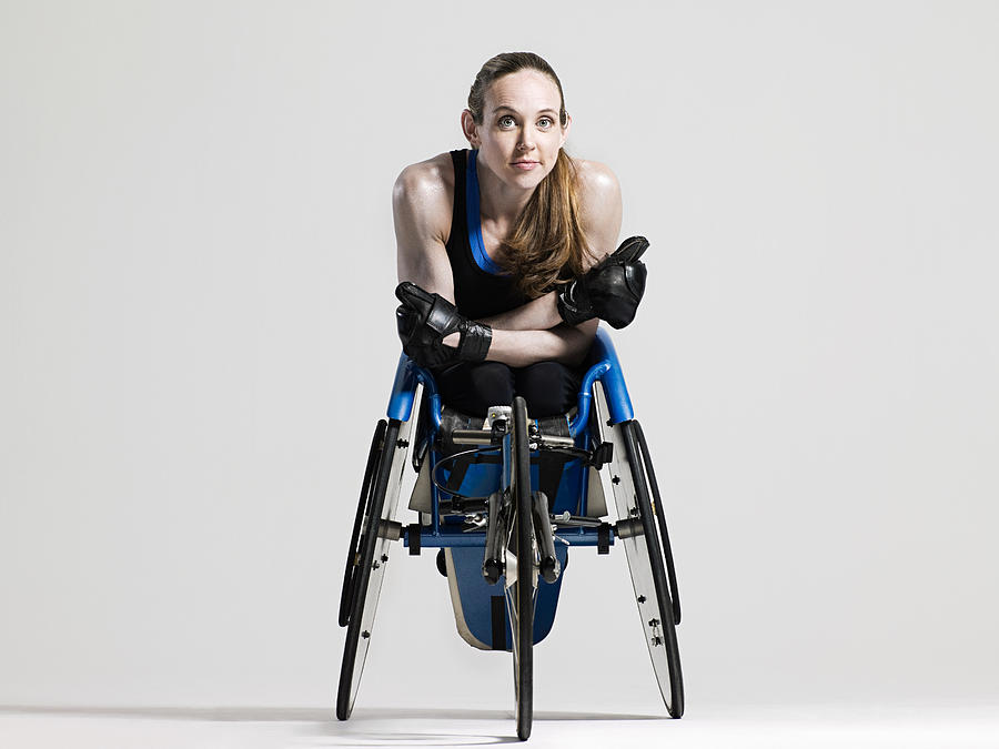 Female wheelchair athlete Photograph by Image Source
