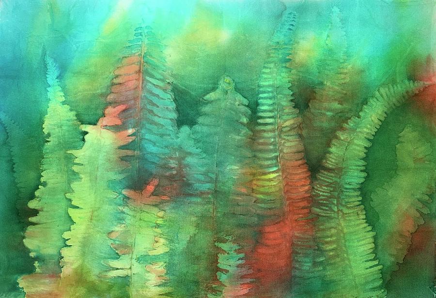Fern whisper #1 Painting by Barbara Pease