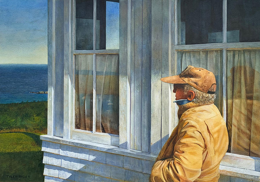 Monhegan Island Painting - Ferry Watcher #1 by Tyler Ryder