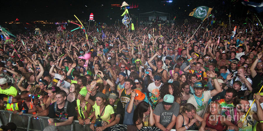 Festival Crowd at Pretty Lights at All Good Festival #1 Photograph by David Oppenheimer