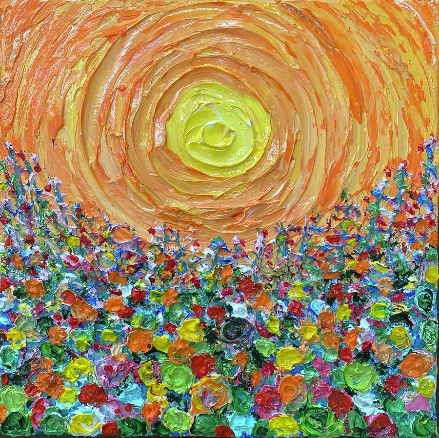 Field of Colors Painting by Fadi Diab | Fine Art America