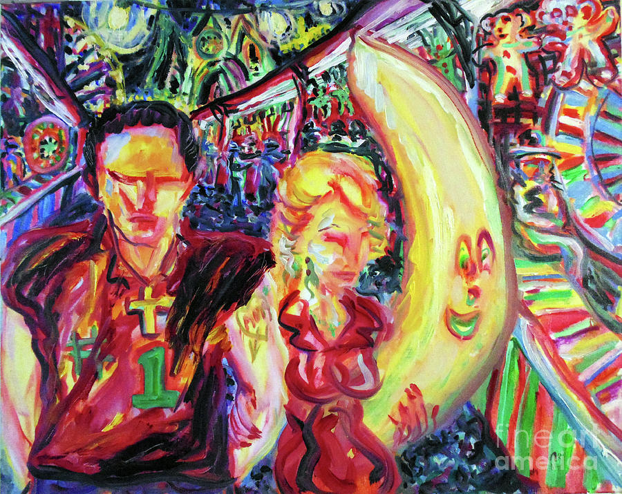 Carnival Painting - Fiest Couple  by Arthur Robins