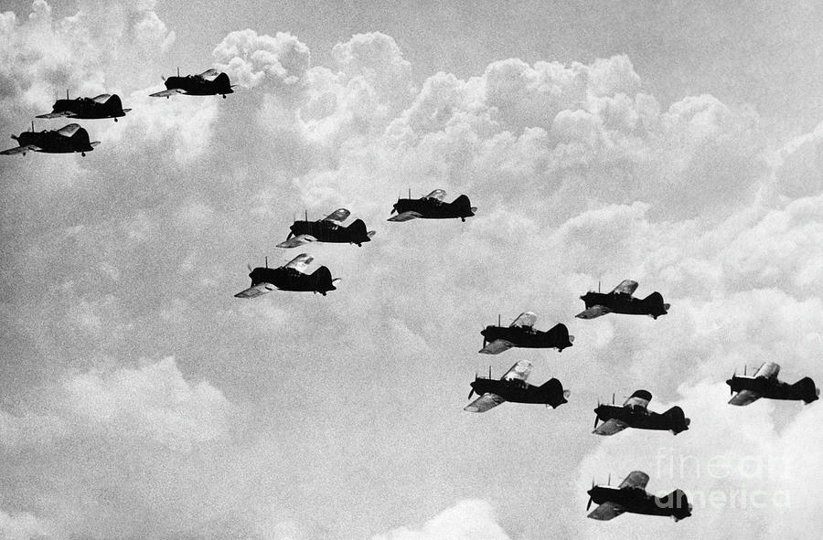 FIGHTER PLANES, c1942 #1 Photograph by Granger