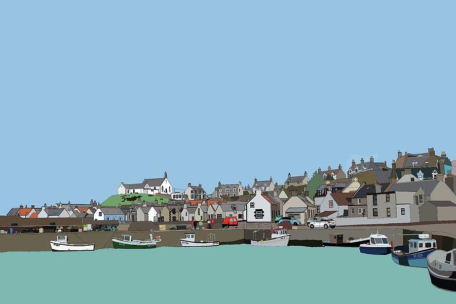 Findochty Digital Art by John Mckenzie Findochty Digital Art by John Mckenzie