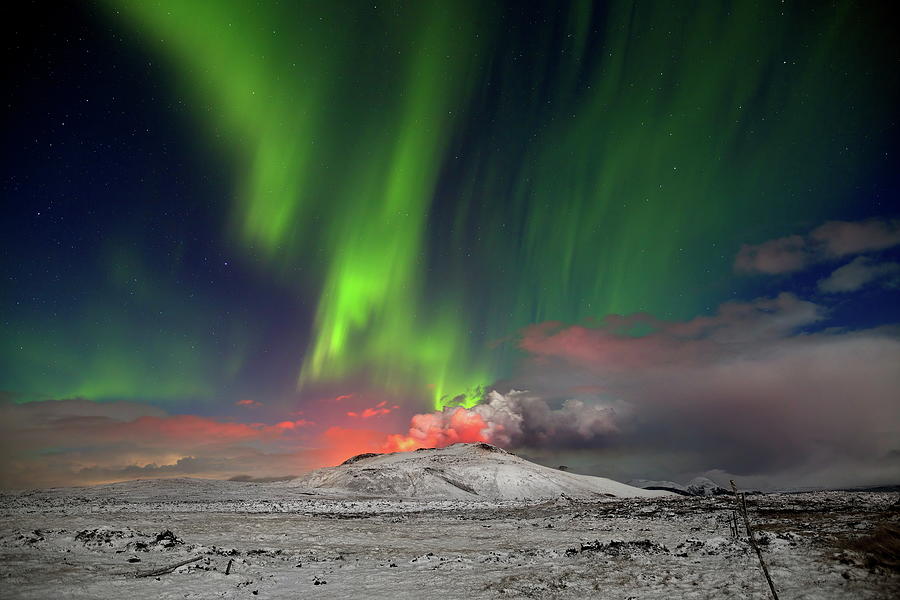 Iceland Photograph - Fire and light #2 by Christopher Mathews