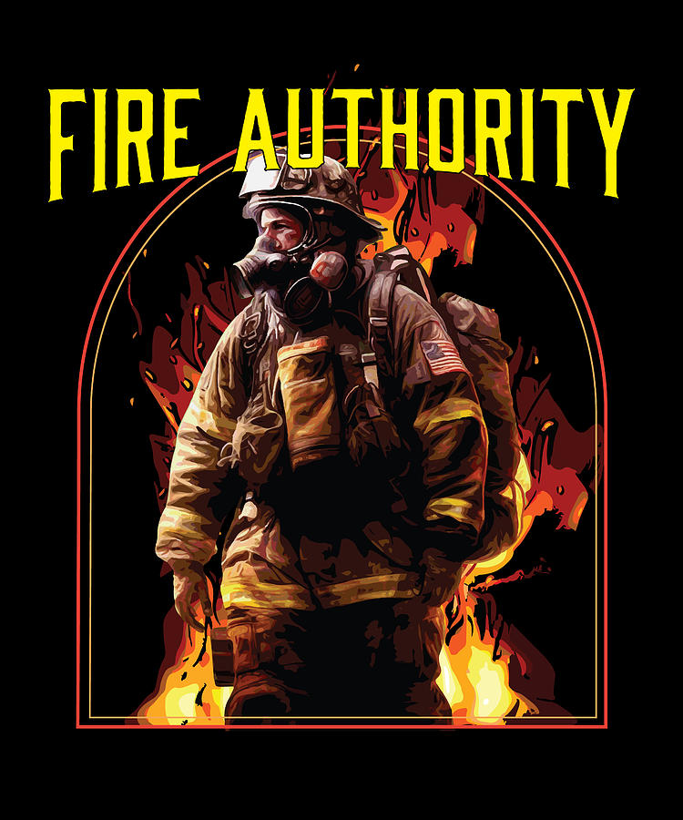 Fire Authority Fire Department Firefighter Fireman Digital Art by ...