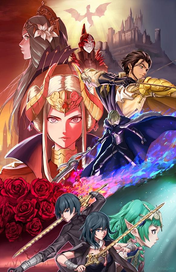 Fire Emblem Three Houses Poster Poster Digital Art By Jeffery Hampton