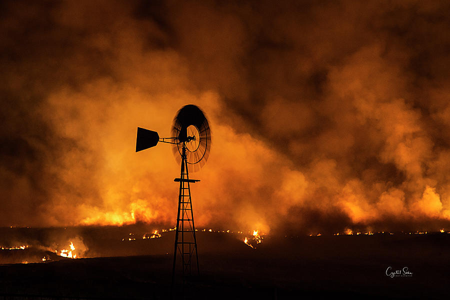 Fire on the Plains #1 Photograph by Crystal Socha