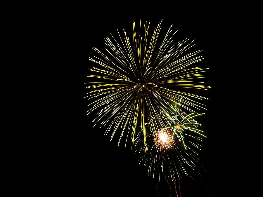 Fireworks  #2 Photograph by George Pennington