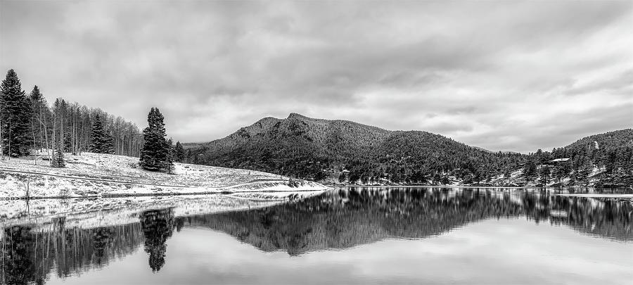 First Snow - A Reflection Photograph by Dominic Paulo - Fine Art America