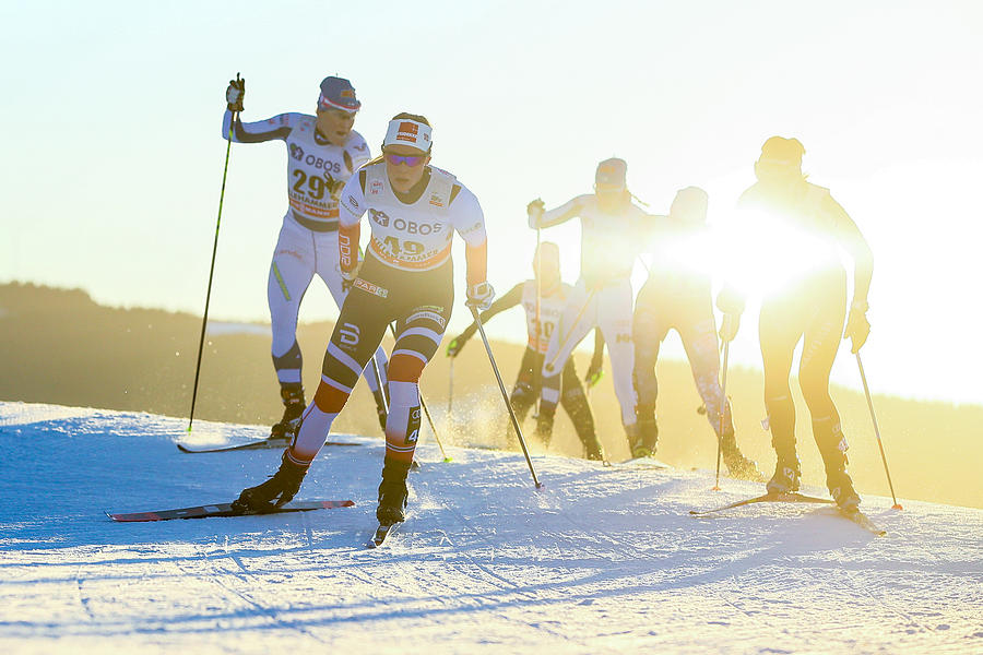 FIS Nordic WorldCup - Mens and Womens  CC Skiathlon #1 Photograph by Laurent Salino/Agence Zoom
