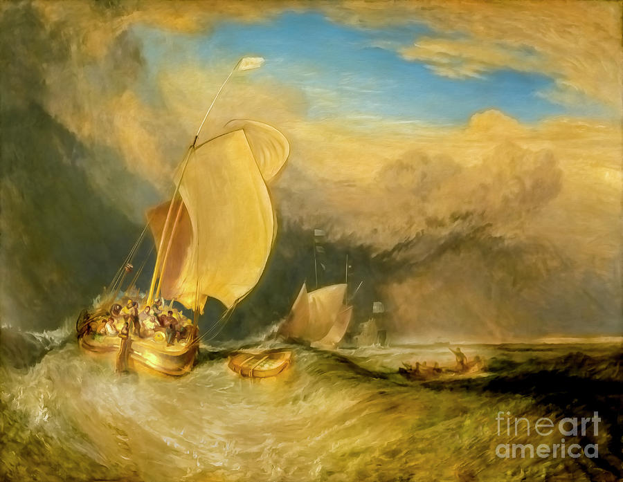 Fishing Boats by Joseph Mallord William Turner Photograph by Carlos Diaz
