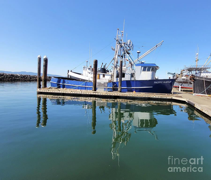 Fishing Vessel Pacific Hustler Reflections #1 Photograph by Norma Appleton