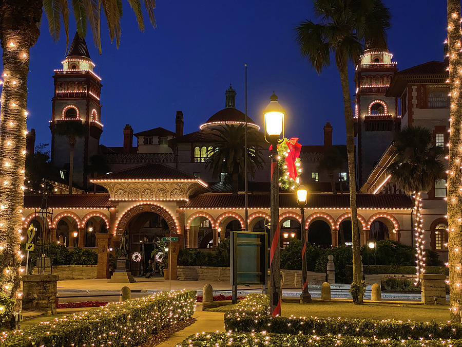 Flagler College Nights of Lights Celebration, St. Augustine, Flo #1 Photograph by Dawna Moore Photography