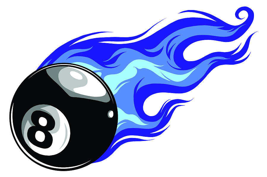 Flaming 8 ball  Pool balls, Pool art, Billiards