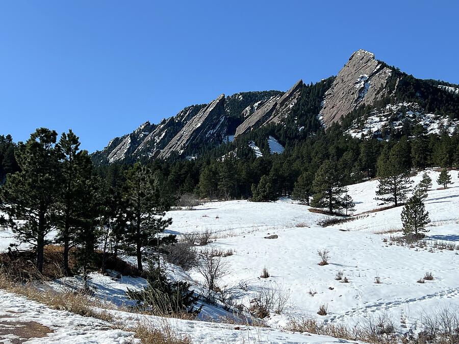 Flatirons in Winter #2 Photograph by Christy Pooschke