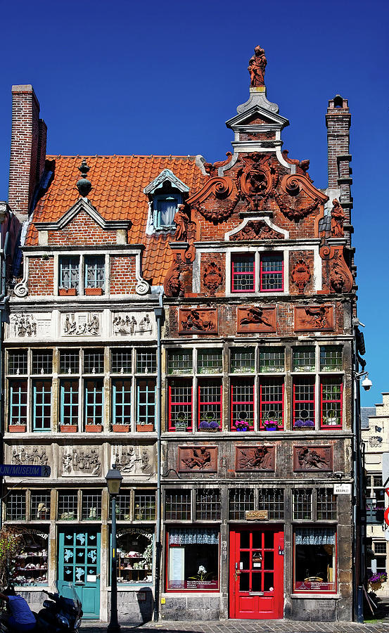 Flower Photograph - Flemish Buildings #1 by Sally Weigand