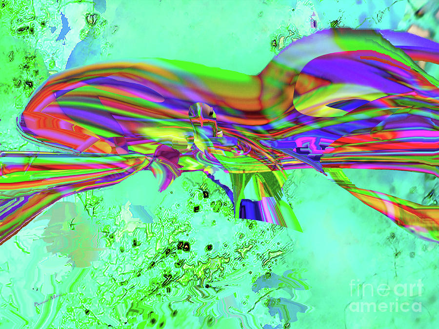 Flight of the Hummingbird 3 Painting by Bonnie Marie
