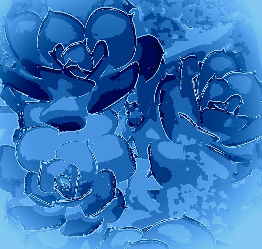 Floating Roses #1 Digital Art by Loraine Yaffe